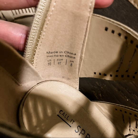 ⭐️ 3/$25 ⭐️ Call It Spring strappy nude heels Size 10 - Picture 5 of 6